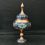شکلات خوری مس و پرداز ارتفاع 32 با جعبه مخمل - Image 2
