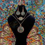ست زیورآلات مسی فیروزه کوبی مدل 2 - Image 4