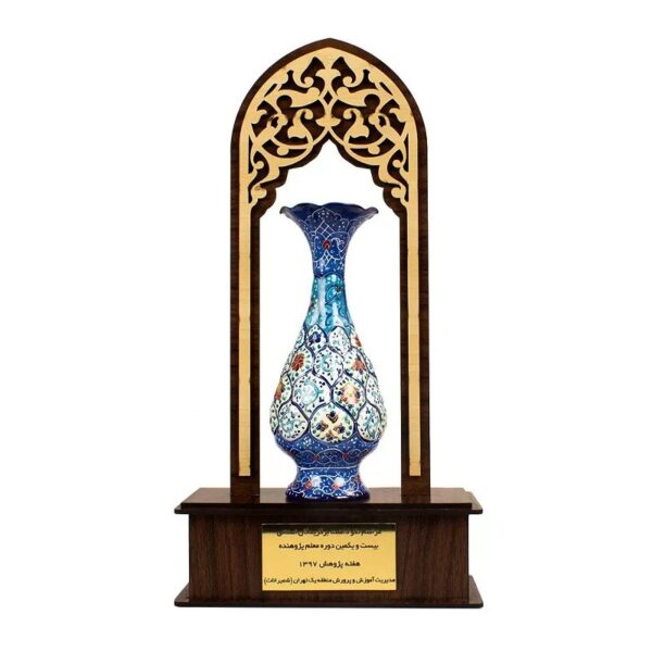 قندان فیروزه کوبی  25 سانتی - Image 3