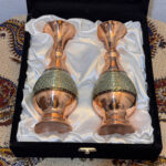 ست هدیه جفت گلدان خاتم کاری سایز 20 - Image 8