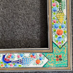 قاب دورنقاشی تذهیب خاتم کاری (A4) لوح تقدیر قیلی 21در30 - Image 4