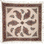 رومیزی قلمکار ممتاز طرح گل و بته - Image 4