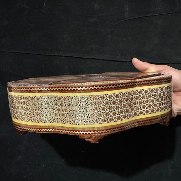شکلات خوری خاتم کاری چهار درب  بزرگ 28در28 - Image 3