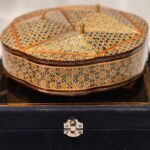شکلات خوری خاتم کاری به همراه جعبه مخمل - Image 2
