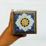 جعبه خاتم کاری پره وارو مدل تذهیب 10در10 - Image 8