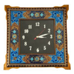 ساعت خاتم کاری تذهیب چهارگوش صفحه مربعی
