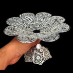 شیرینی خوری ملیله کاری طرح گل کوچیک - Image 3