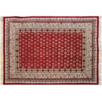 رومیزی قلمکار زمینه قرمز 160در240 سانتیمتری اعلاء - Image 4