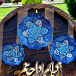 تابلو بشقاب میناکاری سری سه تایی دایره - Image 6