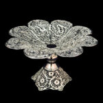 شیرینی خوری ملیله کاری طرح گل کوچیک - Image 2