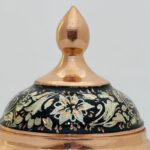 قندان مسی الماس نقره 15سانتی متوسط - Image 3