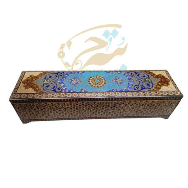 جعبه خاتم کاری مستطیلی  بزرگ - Image 2