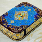 جعبه خاتم کاری کشویی اسلیمی - Image 2