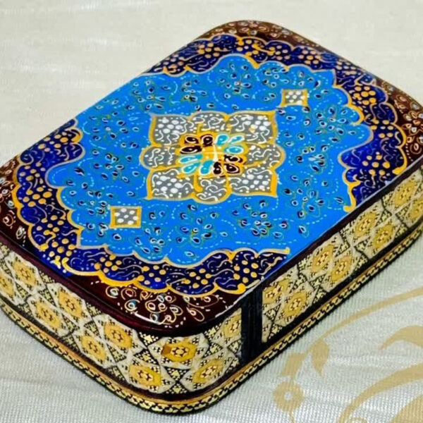 جعبه خاتم کاری کشویی اسلیمی - Image 2