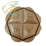 شکلات خوری (جاشکلاتی) خاتم کاری چهاردرب  طرح گلی 24در24