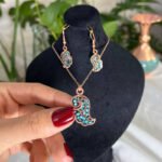 تابلو قلم زنی 20در55 سانتی با قاب چوگان - Image 2
