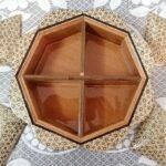 شکلات خوری (جاشکلاتی) خاتم کاری چهاردرب  طرح گلی 24در24 - Image 3