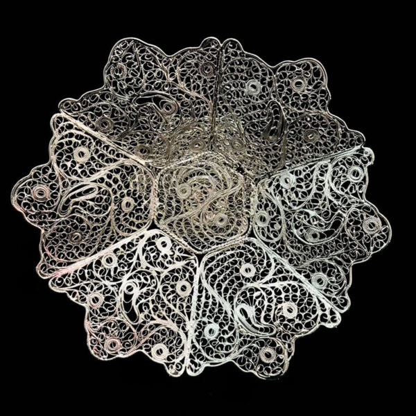 ظروف ملیله کاری شیرینی خوری لب دالبر 23 - Image 3