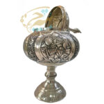 گز خوری  قلمزنی مدل بزم  و چهره(شکلات خوری پایه دار) - Image 4