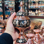 شکلات خوری مسی الماس نقره 24سانتی متری - Image 6