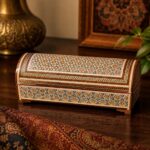 جعبه خاتم کاری صندوقچه ای 5در20