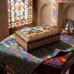 جعبه خاتم کاری استخونی مدل چوگان 10در16