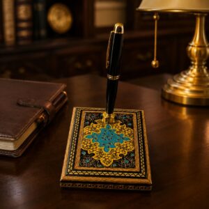 جاقلمی تک قیف خاتم کاری چهارگوش تذهیب
