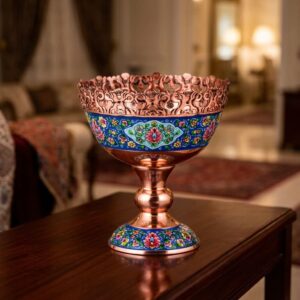 آجیل خوری مسی پرداز ارتفاع 20 سانت