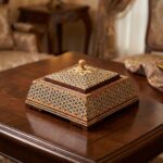 شکلات خوری (جاشکلاتی) خاتم کاری هرمی متوسط