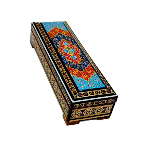 جعبه خاتم کاری استخونی مدل دستبندی تذهیب 7در20 - Image 8