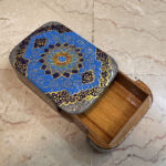 جعبه خاتم کاری کشویی اسلیمی - Image 8