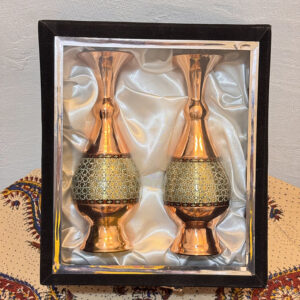 ست هدیه جفت گلدان خاتم کاری سایز 20