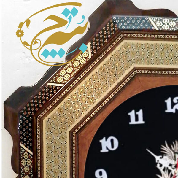 ساعت خاتم کاری دالبری شیشی با صفحه جیر مشکی - Image 2