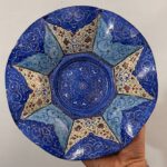 شیرینی خوری میناکاری 25 سانتی مدل گلبرگی - Image 3
