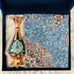 ست هدیه اداری ترمه و گلدان مس و پرداز س25 - Image 8