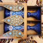 گلدان میناکاری شده 16 سانتی با جعبه سنتی - Image 2