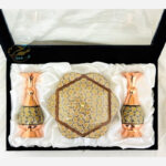 پک هدیه خاتم کاری گلدان 16 و شکلات خوری - Image 3