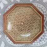 شکلات خوری (جاشکلاتی) خاتم کاری هشت گوش پره وارو سایز 17در17 - Image 5
