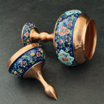 شکلات خوری مس و پرداز ارتفاع 32 با جعبه مخمل - Image 6