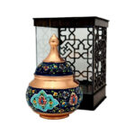 قندان مسی مدل پرداز به همراه پلکسی مشبک - Image 8