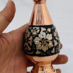گلدان مسی الماس نقره 16 سانتی به همراه جعبه مخمل - Image 7