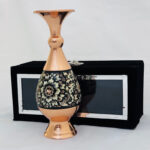 گلدان مسی الماس نقره 20 سانتی به همراه جعبه مخمل - Image 7