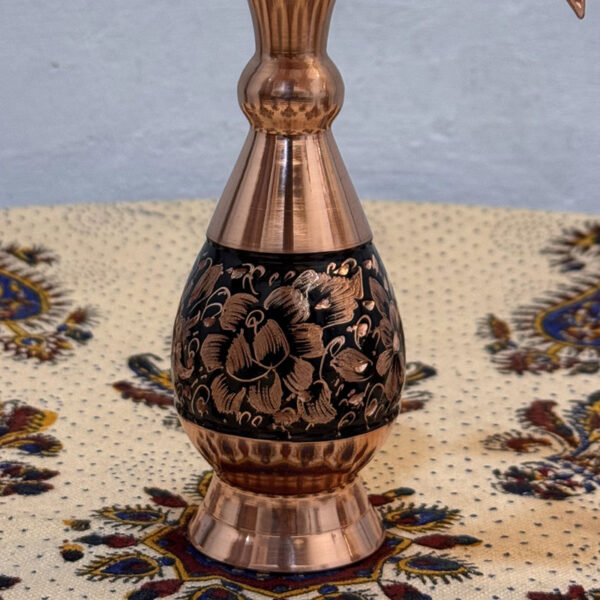 ست هدیه الماس تراش گلدان مسی 16 با جعبه سنتی - Image 4