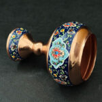 شکلات خوری مسی پایه دار مس و پرداز ارتفاع 23 سانتی - Image 8