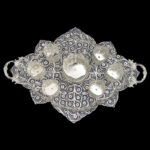 سرویس پذیرایی لوکس ملیله کاری (سینی بزرگ، قندان و چای‌خوری) - Image 8