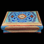 جعبه خاتم کاری مدل تمام خاتم حاشیه تذهیب 14در22 - Image 2
