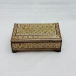 جعبه خاتم کاری استخونی مدل پره وارو 10در16 - Image 7