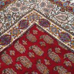 رومیزی قلمکار زمینه قرمز 160در240 سانتیمتری اعلاء - Image 3