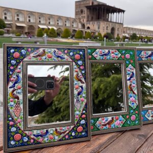 آینه هفتسین خاتم نقاشی مینیاتور