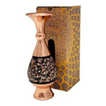 گلدان مسی الماس تراش 25 سانتی با جعبه سنتی - Image 3